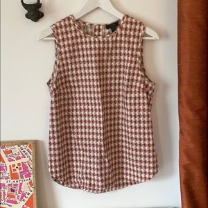 J crew modern geometric top, size 2